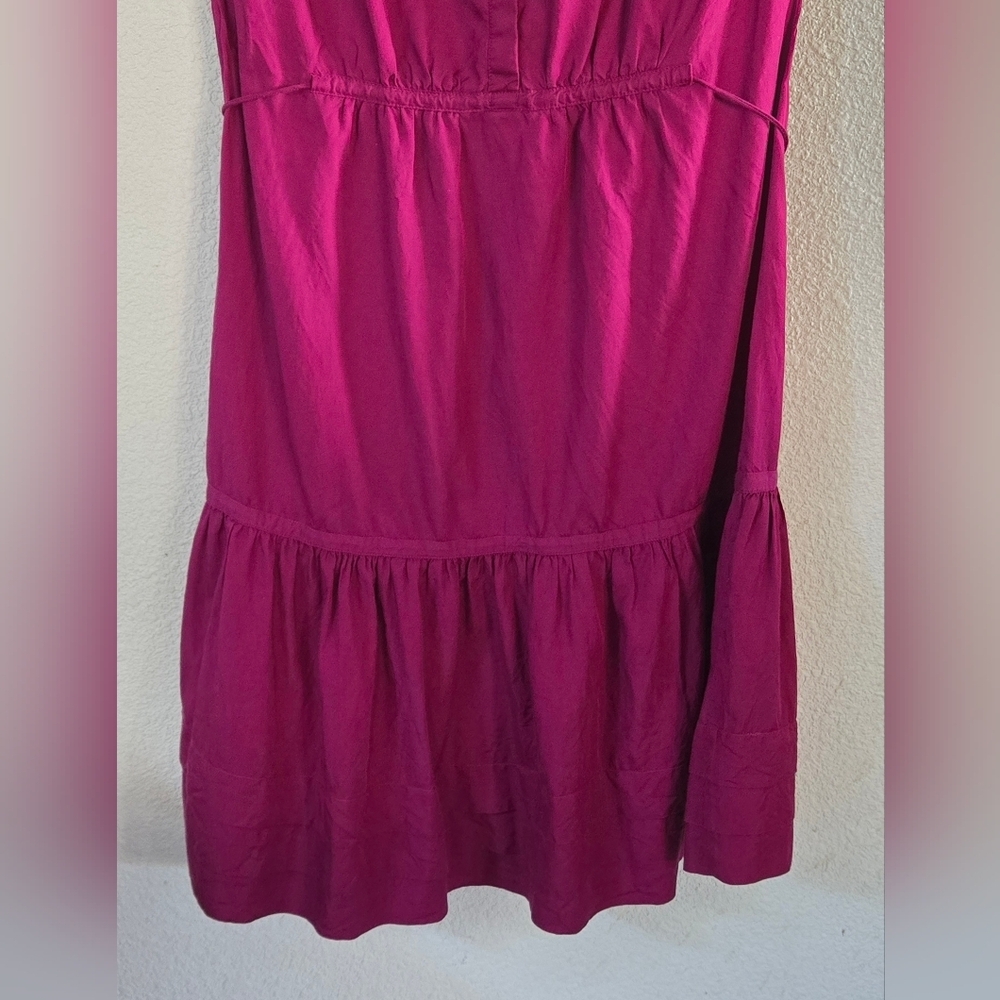 Gap Raspberry Tiered Ruffled Dress. - Picture 7 of 10